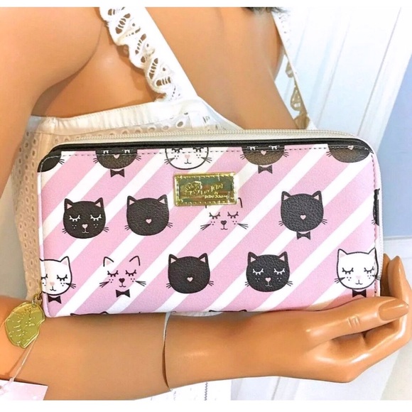 Luv Betsey Johnson Wallet Kitty Cat Change Purse - Picture 3 of 8